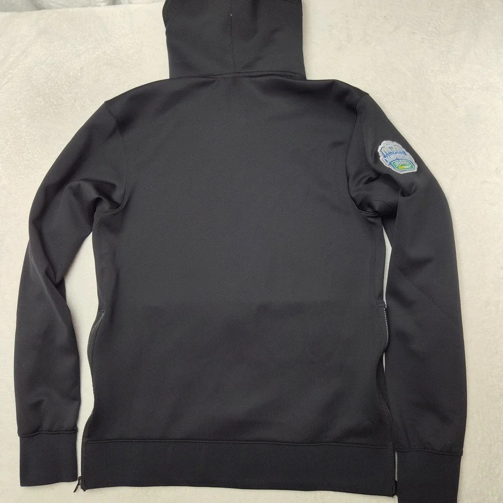 Pitt Panthers Nike Jacket‎ Womens Small Black Hooded Full Zip Dri-FIT Football